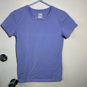NIC+ZOE Lavender Crew Neck Top
